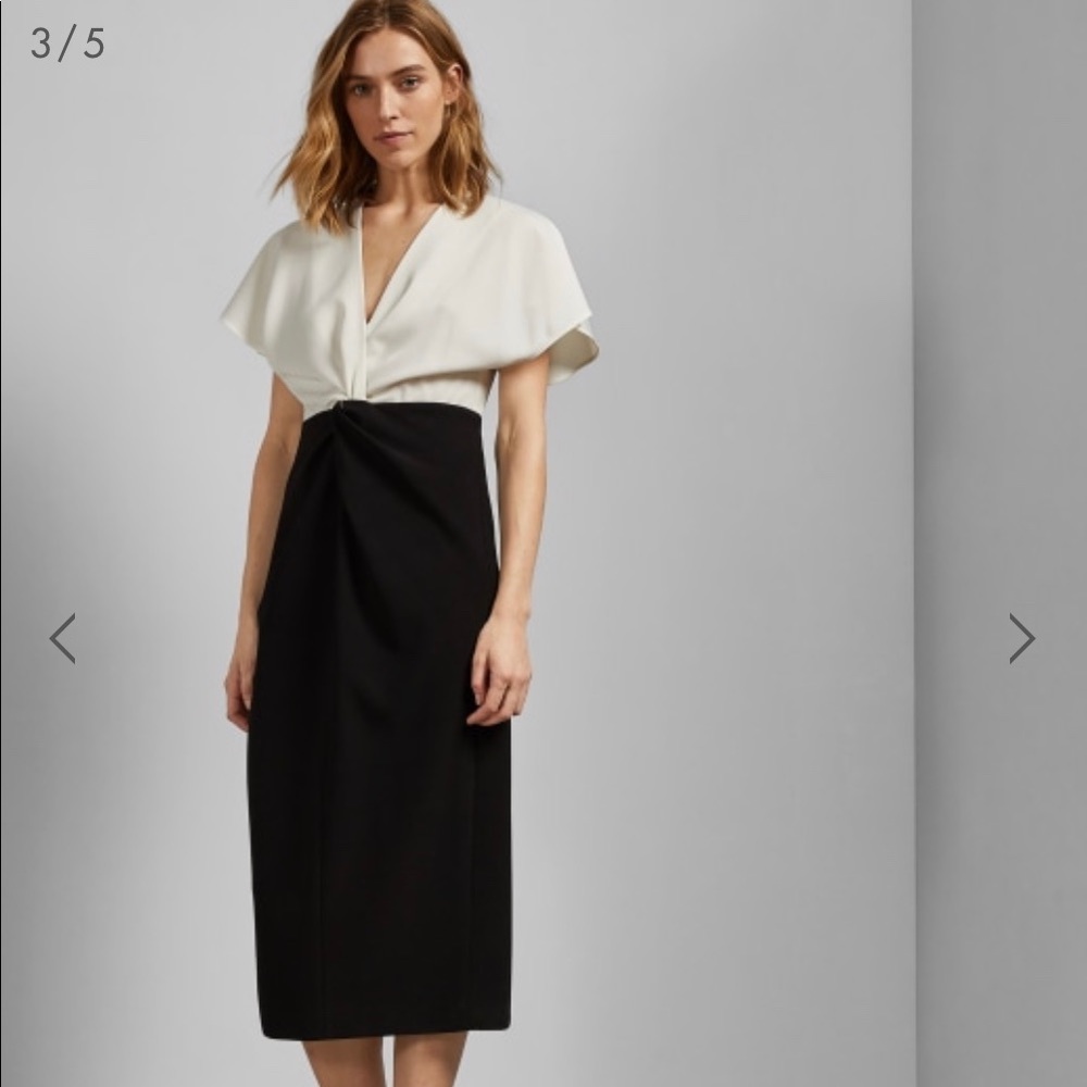 NWT Ted Baker Wrap Over Bodycon Dress
